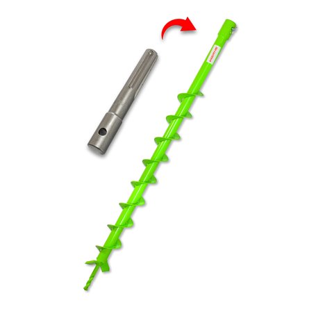 WERHE Tarière pour machine de forage avec adaptateur SDS Max ⌀50 mm