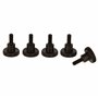 PrecisionGeek Lot de 5 vis moletées en acier noirci M3 x 10 mm DIN 464