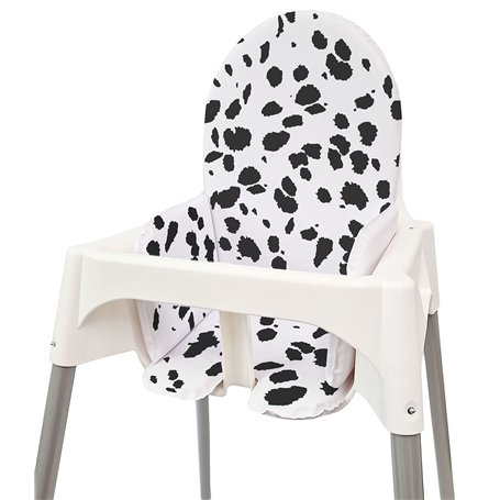 Coussin rembourré universel pour chaise haute pour enfant compatible avec le modèle Ikea Antilop – Dalmatien
