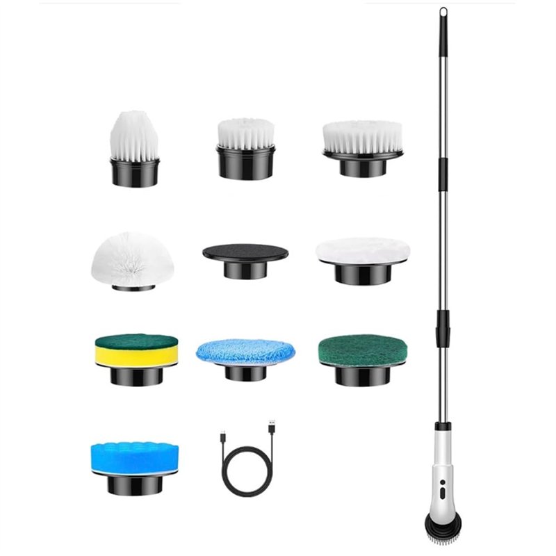 Brosse de Nettoyage électrique, Brosse de Nettoyage sans Fil avec 8