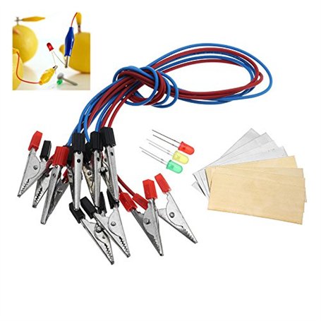 EsportsMJJ Fruit Batterie Lumière Diode Science Kit Orange Pomme De Terre Citron Batterie Physique Enseignement Expérience