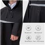 Pahajim Poncho de Pluie Réutilisable Vêtements Imperméables,Longs,Réfléchissants et Respirants Vêtements de Pluie Pour Femmes Ho