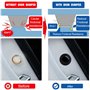 PLABBDPL 20Pcs Amortisseur Porte Voiture,Protections pour portières auto,Autocollants Insonorisés Porte Universel Anti-Collision