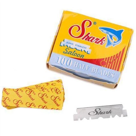 Shark Super Lot de 100 lames droites en inox