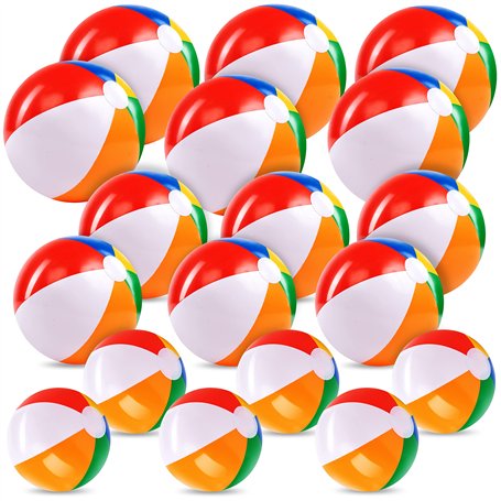 JOYIN Ballons de Plage Arc-en-Ciel (18 Paquets)