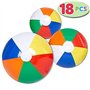 JOYIN Ballons de Plage Arc-en-Ciel (18 Paquets), Combo Set Comprenant 18 Ballons de Plage gonflables en 20"/50.8cm (6pcs), 16"/4