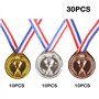 Voarge 30 Pièces Médailles Enfants, Plastique Medaille, Médailles pour fêtes d'enfants,Médailles des lauréats des concours