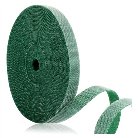 Attache Velcro réglable pour plantes - 20 m - 10 mm - Idéal pour le jardin et les plantes d'intérieur - Vert