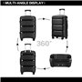 Kono Set de 3 Pièces Valise de Voyage Rigide Valise Soute Avion en Polypropylène Légere Ensembles de Bagages 55/65/76cm à 4 roul
