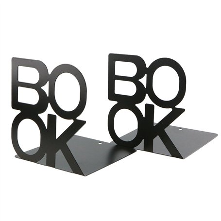 Serre-livres inscription Book - En métal - Motif lettres - Simple - Organisateur de livres pour bureau
