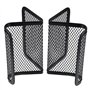 Hamosky 3 PCS Porte-Cartes de Visite, Présentoirs de Carte de Visite et Support Téléphone en Métal Mesh pour le Bureau, Noir