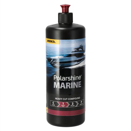 Mirka Polarshine Marine Heavy Cut / 1 L/Composé de polissage lourd à base d'eau et sans silicone / 7994510111HC