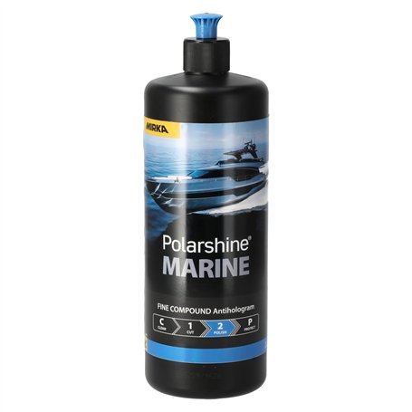 Mirka Polarshine Marine Fine Compound / 1 L/Composé de polissage antihologramme à base d'eau et sans silicone / 7991210111FC