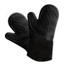 BIGTO Gant de cuisine avec coque en silicone résistant à la chaleur jusqu'à 500°C - Manique étanche pour barbecue
