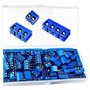 PCB Bornier 100 Pièces Bornier à Visser 5mm Bornier à Souder PCB Connecteur / Connector 2 broches/3 broches/4 broches Pour DIY C