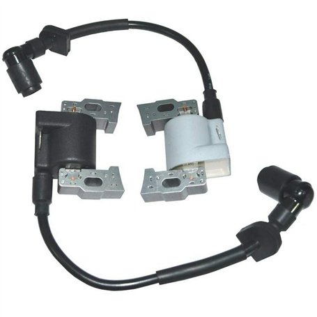 Carkio Lot de 2 bobines d'allumage compatibles avec Honda GX610 GX620 GX670 24HP V Twin Engine Tondeuse à gazon