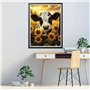 Hoobee 5D DIY Diamond Painting Bœuf, Peinture Diamant Animal, Diamant Painting Broderie au Point de Croix Mosaïque Strass Décora
