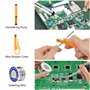 Fer à Souder Set,80W Température Réglable 180-520°C Electronique de Precision avec Interrupteur ON/OFF, 5 Conseils de soudage,Ba
