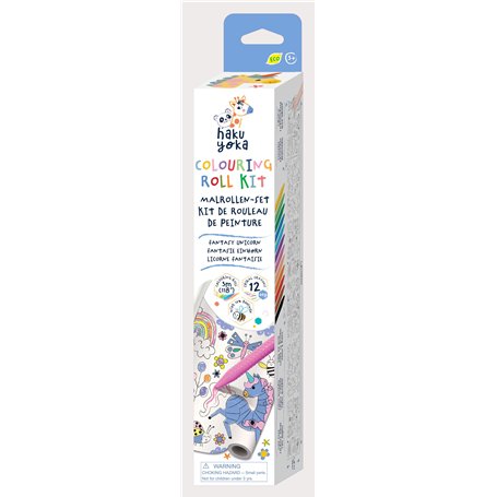 Haku Yoka 6303068 Kit de peinture à la cire avec rouleau de peinture licorne