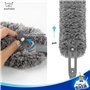 MR.SIGA Plumeau Poussière Microfibre sans Peluche, Plumeau Lavable Attrape Poussière pour Le Nettoyage Domestique