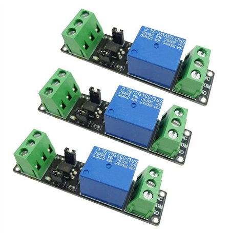 Aihasd 3PCS 3V Isolement Module de relais Conduire Contrôle Haut niveau Plateau d'entraînement