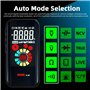 BSIDE A10 Mini Multimètre Numérique Rechargeable Grand LCD Couleur 6000 Comptes Testeur Automatique de Tension Résistance et Con