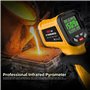 BSIDE H3 Thermomètre Numérique Industriel -58℉~2552℉(-50℃~1400℃) Thermometre Infrarouge Professionnel 50:1 avec Alarme LCD Coule