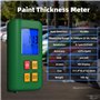 BSIDE T2 Jauge d'Épaisseur Numérique Rechargeable Appareil de Mesure de Peinture avec Triple Affichage 0-1500µm Fe/NFe Mesure Au