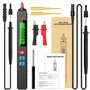 BSIDE Z1 Kit Testeur de Tension Sans Contact Unipolaire Multimètre Automatique avec Pinces Crocodiles, Pointes d’extension, Câbl