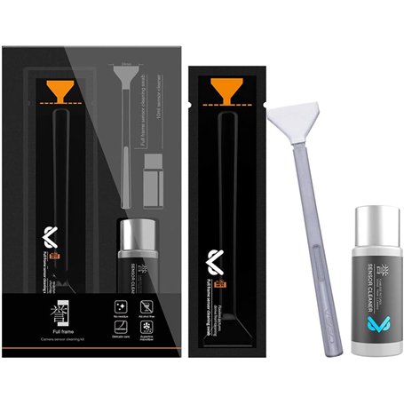 Vsgo 12 - Pack Kit de Nettoyage de capteur kit de Nettoyage de capteur de caméra CCD CMOS Dry Clean avec 10ml de Solution de Net