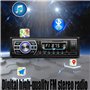 DONGMAO Autoradio 12V-24V OLED Écran Couleur Bluetooth FM Turner Aux-in Prise en Charge Bluetooth USB/Lecteur de Cartes SD/MMC L