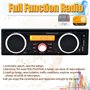 WEPARTICULAR Autoradio avec Bluetooth intégré 2 Haut-parleurs Lecture Audio 1 autoradio Din Lecteur Audio MP3 Bluetooth Mains Li