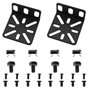be in your mind 2pcs Kit de Montage en Rack Réglable pour Commutateur Distance de Trou Réglable 13-35 Mm Compatible avec Buffalo