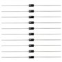 Create idea Lot de 100 Diodes de Redressement Schottky 1N4004 1A 400V DO-41 Diode électronique Au Silicium Adaptée à La Platine