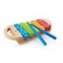 Hape - Xylophone Arc-en-Ciel en Bois - Jouet Enfant en Bois 3 pièces - Instrument de Musique pour Bébé dès 12 Mois - Jeu Musical