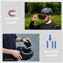 Casque de vélo pour Adulte, Casque Bluetooth Intelligent avec enregistreur de Conduite et Fonction de feu arrière LED pour visiè