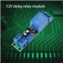 Dingln DC 12V Module de Commutation de Minuterie, Module de relais à retard réglable Temporisateur Module (DC 12V 0-25 sec)