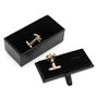 BELTI Porte-Boutons de Manchette Hommes Boutons de Manchette Pince à Cravate Anneau boîte de Rangement Faux Cuir Organisateur Af