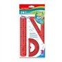 KEYROAD Set de géométrie flexible avec graphique et mathématiques 3 pièces : 1 règle de 20 cm