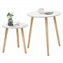SONGMICS Table Basse Ronde