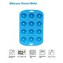 12 Cavités Donuts Moule Muffins Silicone Patisserie pour Bagels