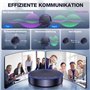 eMeet Haut-Parleur de conférence Bluetooth – M3 USB avec Suppression du Bruit pour 6 à 12 Personnes, 4 Microphones Duplex intégr