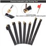 Lot de 21 Pcs 10mm Porte-Outil De Tournage KitTournage Inserts en Carbure Barre D'Alésage Tournage Multifonctionnel Support Alés