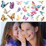 Qpout 180pcs Enfants flash Tatouages, flash tatouages temporaires fée/disney princesse/papillon/animal tatouage autocollants, fi