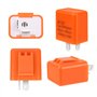 URAQT Automatique Relais 12V 2 Broches SPST, Clignotant réglable électronique, Relais de clignotant Universel pour Voiture/Feux