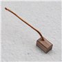 The Lord of the Tools 2 Paires Balais de Charbon Moteur 10x6x6mm Contenant du Cuivre pour Lève-vitre d'essuie-Glace Ventilateur