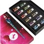 mancola Lot de 12 stylos à encre en verre trempé fait main avec 12 encres colorées pour l'art, les signatures, la calligraphie, 