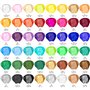 Artecho Ensemble de peinture acrylique 48 couleurs de 59 ml avec 10 pinceaux, fournitures de base de peinture acrylique pour boi