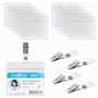 DERAYEE 20pcs Porte Badge en PVC avec Clips
