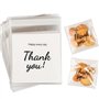 100PCS Sacs Transparents Sachet Plastique Auto-Adhésif Remerciement Pochette Motif Thank you Fournitures de Fête Sac Emballage B